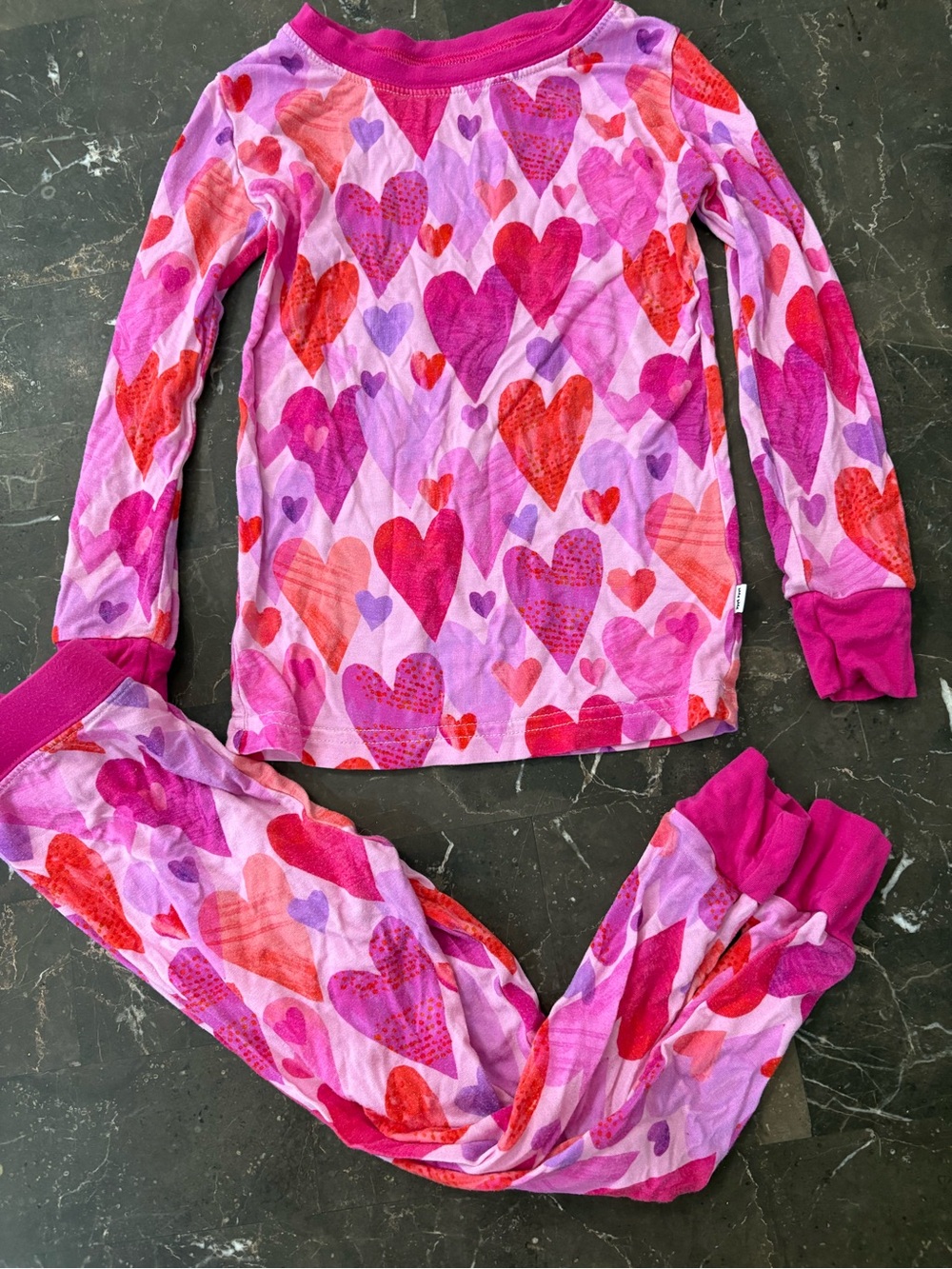 Little sleepies pink hearts